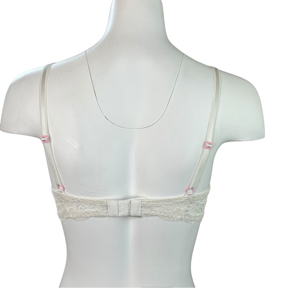 Victorias Secret Dream Angels Demi Bra Floral Lace Rhinestone Size 34B - Picture 5 of 8